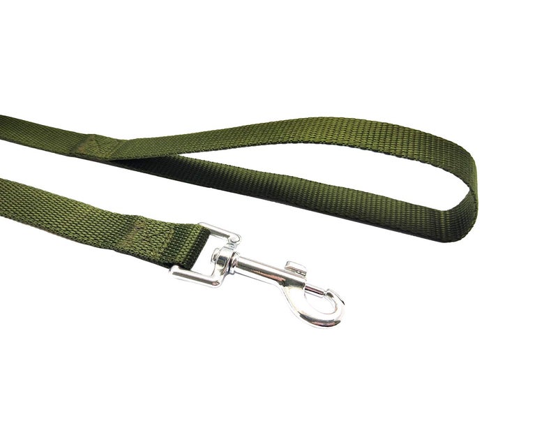 MANDAO Nylon Training Dog Leash for Small Medium Large Dogs, 15ft 20ft 30ft 50ft Long Leash Dog/Puppy Lead for Obedience Recall Training, Camping (30ft, Green) - Image 4